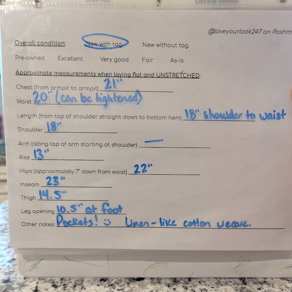 DREW Nwt Striped Cotton Jumpsuit L Tan Pink White Sleeveless Crop Anthropologie - Picture 12 of 12